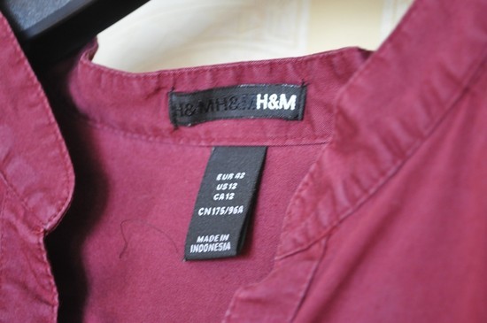Purpurinė H&M tunika/ ilgi marškiniai.