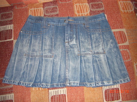 Moteriškas džinsinis sijonas
