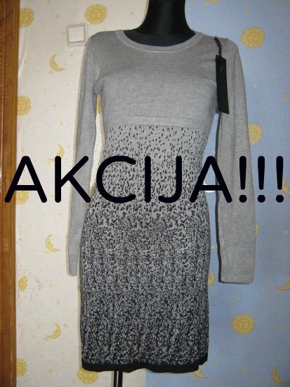 AKCIJA!!! 45LT Nauja pilkos spalvos suknele