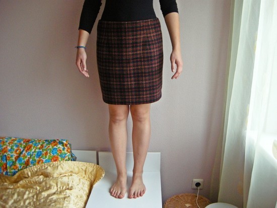 rudas sijonas 