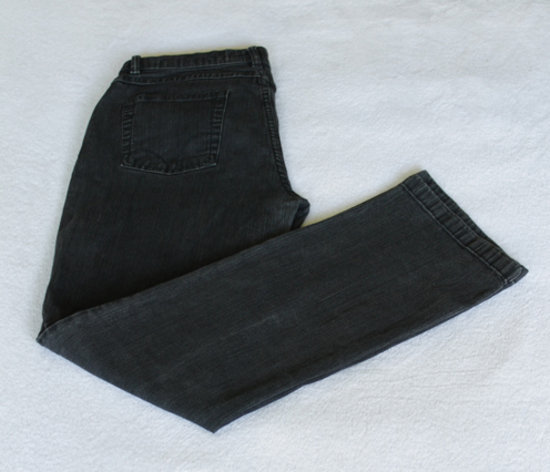 juodi elastiniai džinsai 12 dydis