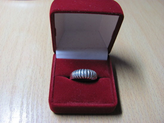 Naujas sidabrinis žiedas, 17 dydis