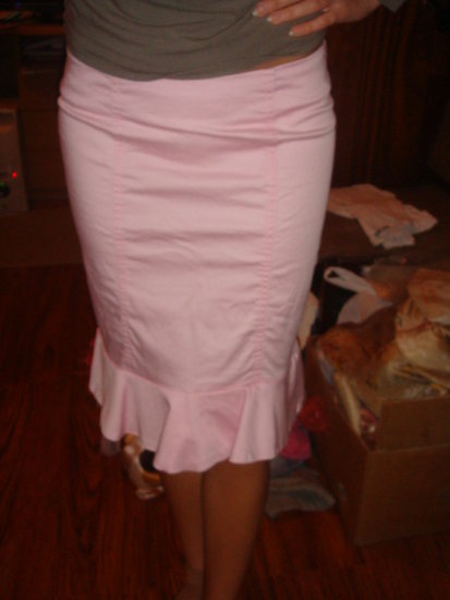 rožinis sijonas