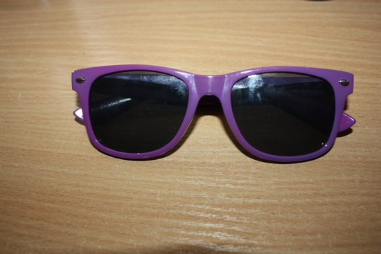 Ray Ban stiliaus violetiniai akiniai