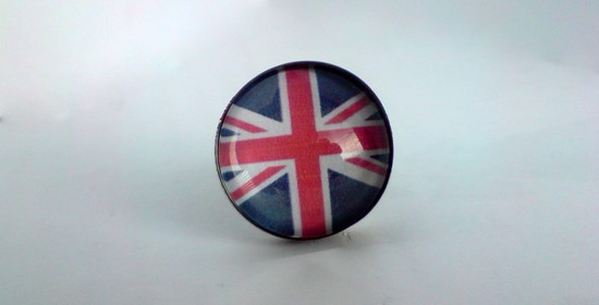 Žiedas su britanijos vėliava