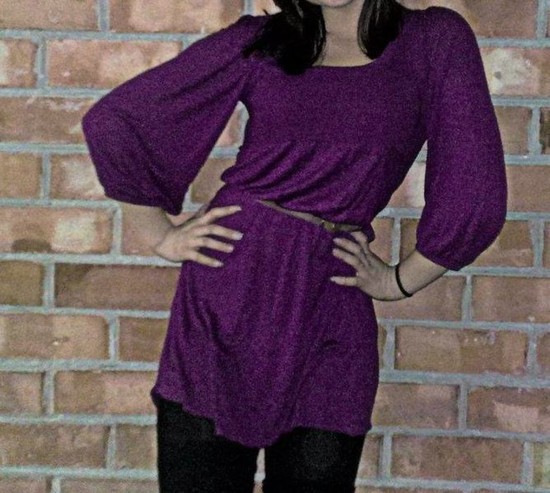 Violetinė H&M suknelė