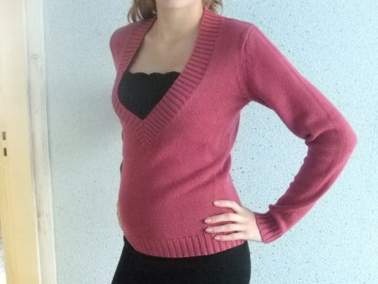 rozinis megztinis