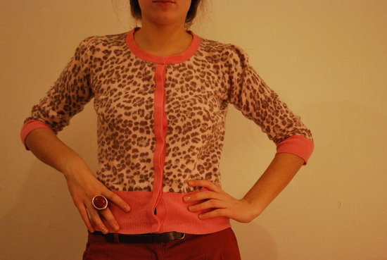 Leopard print megztinis