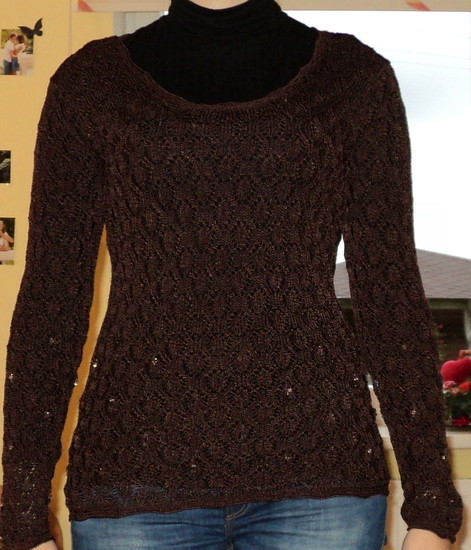 Tamprus rudas megztinukas