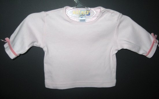 Rožiniai marškinėliai kūdikėliui
