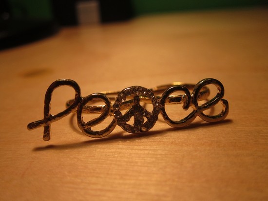Peace ziedas