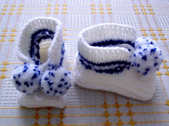 Kūdikio megzti batukai