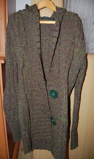 zalias ilgas megztinis