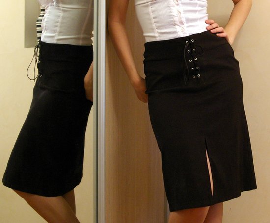 Klasikinis juodas sijonas