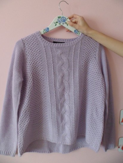 lindex megztinis violetinis