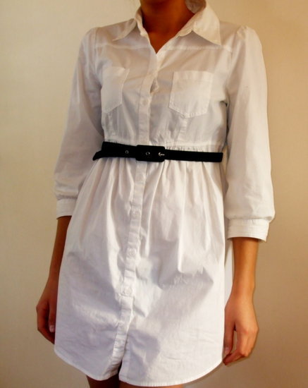 Balti marškinukai - suknutė