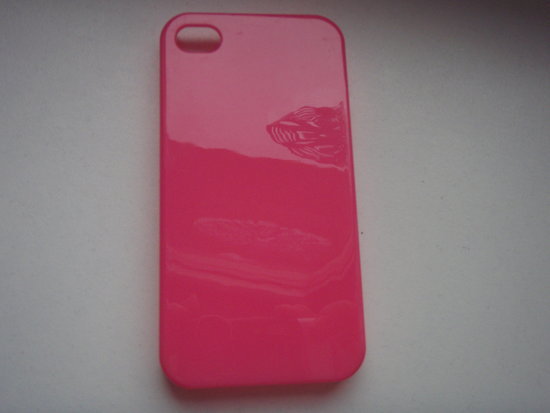   Ryškus rožinis iPhone 4 dėkliukas