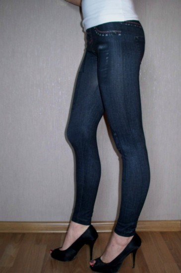 Leginsai džinsų imitacija
