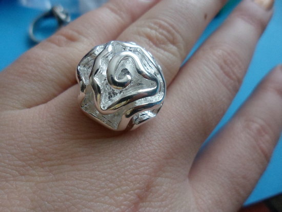 sidabrins žiedas 8 dydis