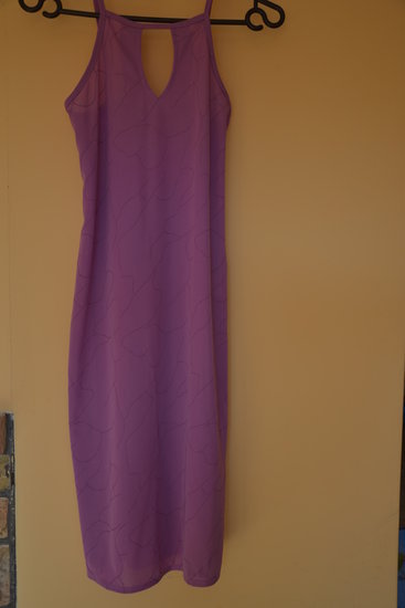 Violetine vasarine trumpa suknele