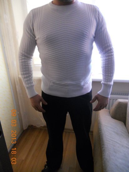 naujas baltas megztinis