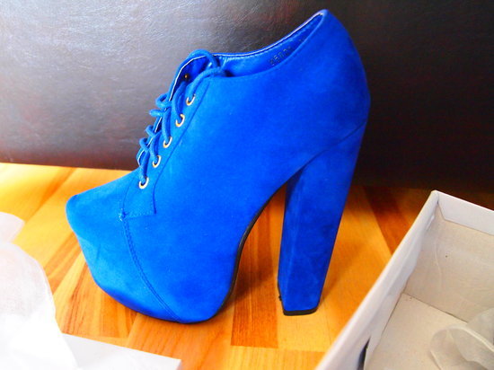 Mėlyni batai/platformos