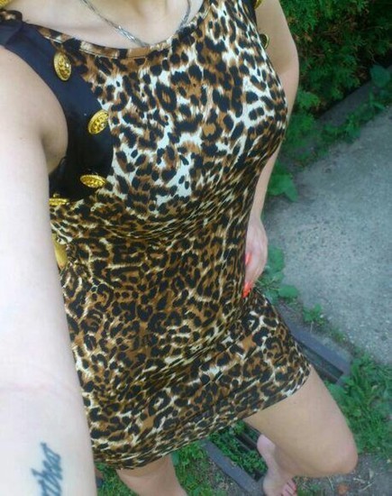 Nau leopardinė suknelė