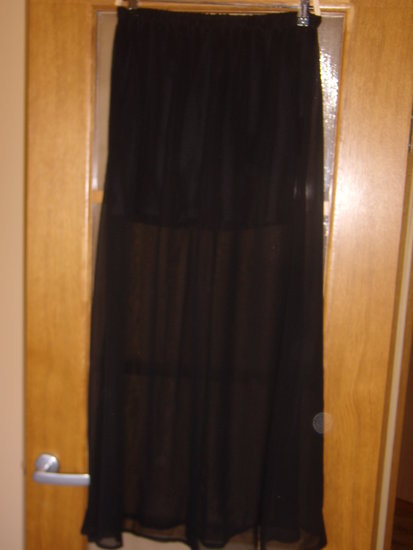 ILGAS juodas top sijonas