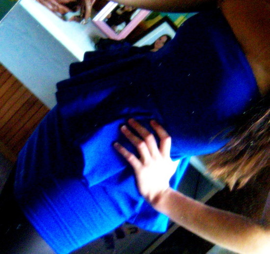 Zara Blue Peplum Dress 