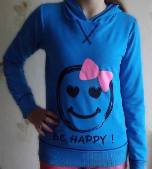 džemperis 'be happy'