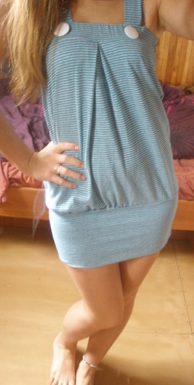 Mėlyna lengva suknutė