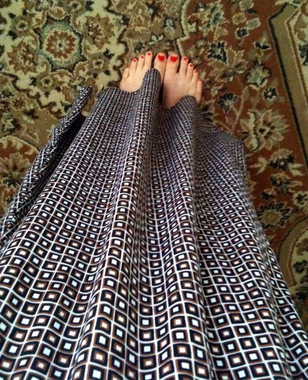 ilgas sijonas rudas