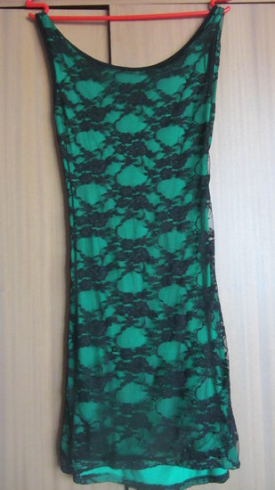 žalia suknelė