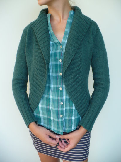Žalias megztinis/bolero