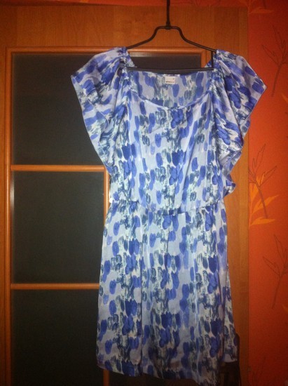 Mėlyna suknelė-tunika