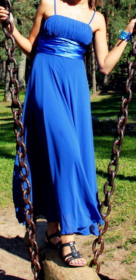 Proginė suknelė 38 dydis mėlyna