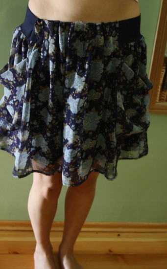 h&m naujas gėlėtas sijonas