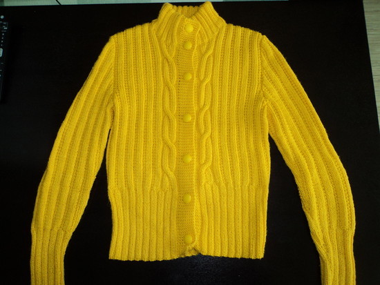 Megztas geltonas megztinis 38 dydis