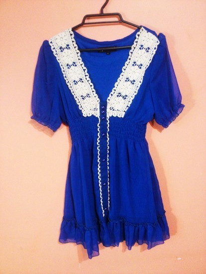 nauja mėlyna suknelė