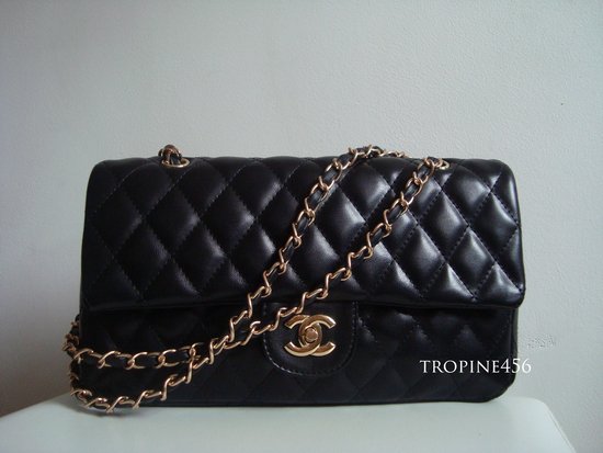 Chanel juoda odinė delninė-rankinukas