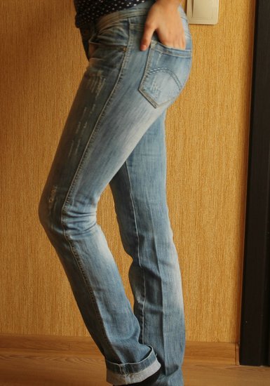 Šviesūs Jeans please džinsai