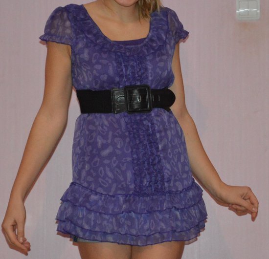 Violetine tunika- suknele