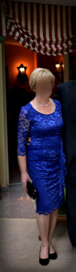 Vera Mont royal blue dress