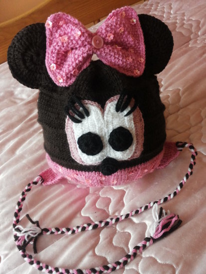 Minnie mouse ruda kepuryte