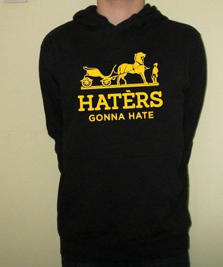 Haters gonna hate Vyr džemperis (hermes)