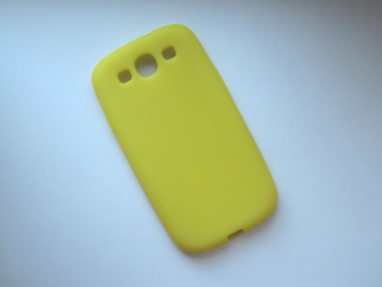 Naujas Samsung S3 Geltonas guminis