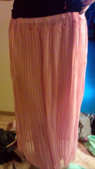 Maxi rozinis sijonas