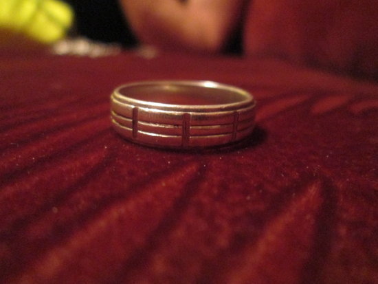 Vyriškas sidabrinis žiedas