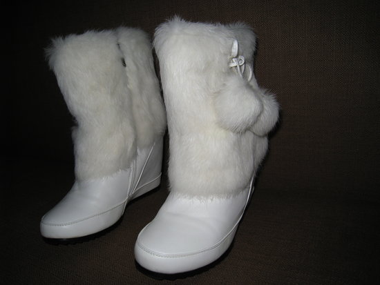 Balti žieminiai batai