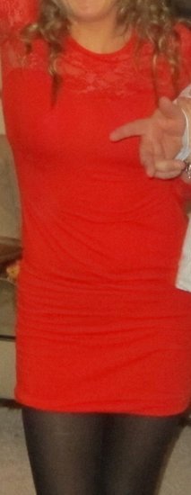 Ryškiai oranžinė suknutė